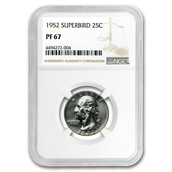 1952 Washington Quarter PF-67 NGC (Superbird)