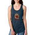 thumbnail image 1 of Rose And Fire Burn Out Racerback Tank Women -Image by Shutterstock, Female Small, 1 of 4