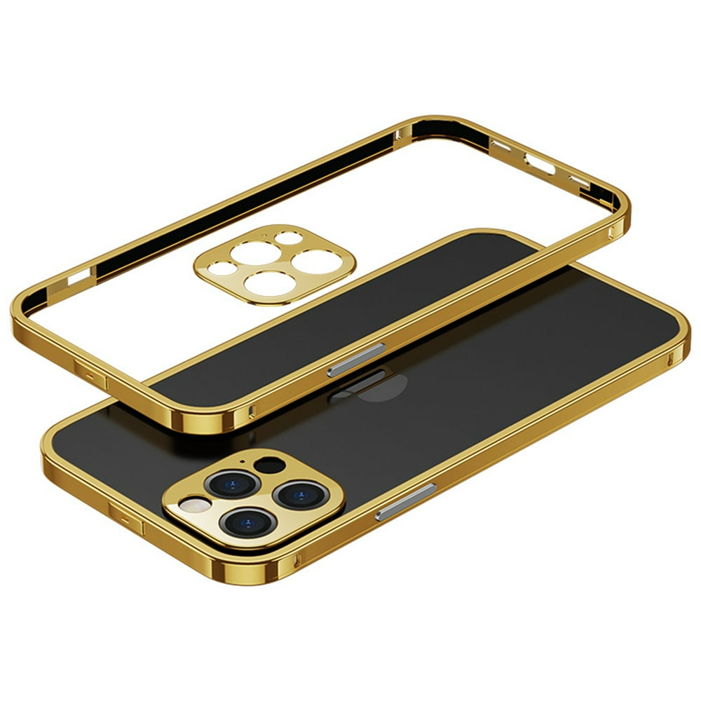 iPhone 12 Pro Max Metal Bumper, Dteck Aluminium Alloy Bumper Case with