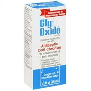 Gly-Oxide Liquid Antiseptic Oral Cleanser-For Minor Mouth or Gum Irritations, 0.5 oz