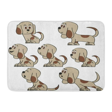 GODPOK Breed Adorable Cute Funny Cartoon Dogs Puppy Pet Characters Doggy Best Human Friends Animals Beagle Child Rug Doormat Bath Mat 23.6x15.7 (Best Pet Rabbit Breed For Children)