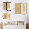 thumbnail image 4 of Designart "Singular Botany Solitary Leaf on Neutral Canvas II" Flowers Wall Art Set Of 2 - Traditional Beige Wall Decor Set Of 2, 4 of 6