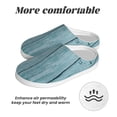 thumbnail image 6 of Kdxio Turquoise Wooden1 Women's Men's Slippers Plush Slip-On House Slipper for Winter Indoor Soft Cushion Non-slip Fluffy Slides Slippers-37/38, 6 of 7