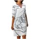 thumbnail image 1 of Moda para mujer Temperamento informal Jersey Media manga Estampado Casual Cintura suelta Vestido de falda media Fridja  qw5269, 1 of 3