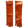 thumbnail image 2 of 11.5" Long Satin Bowknot Gloves for Little Girls,Special Occasion Gloves for Parties, Flower Girls, Princess, Cosplay, Halloween, Wedding, & communion, 2 of 6
