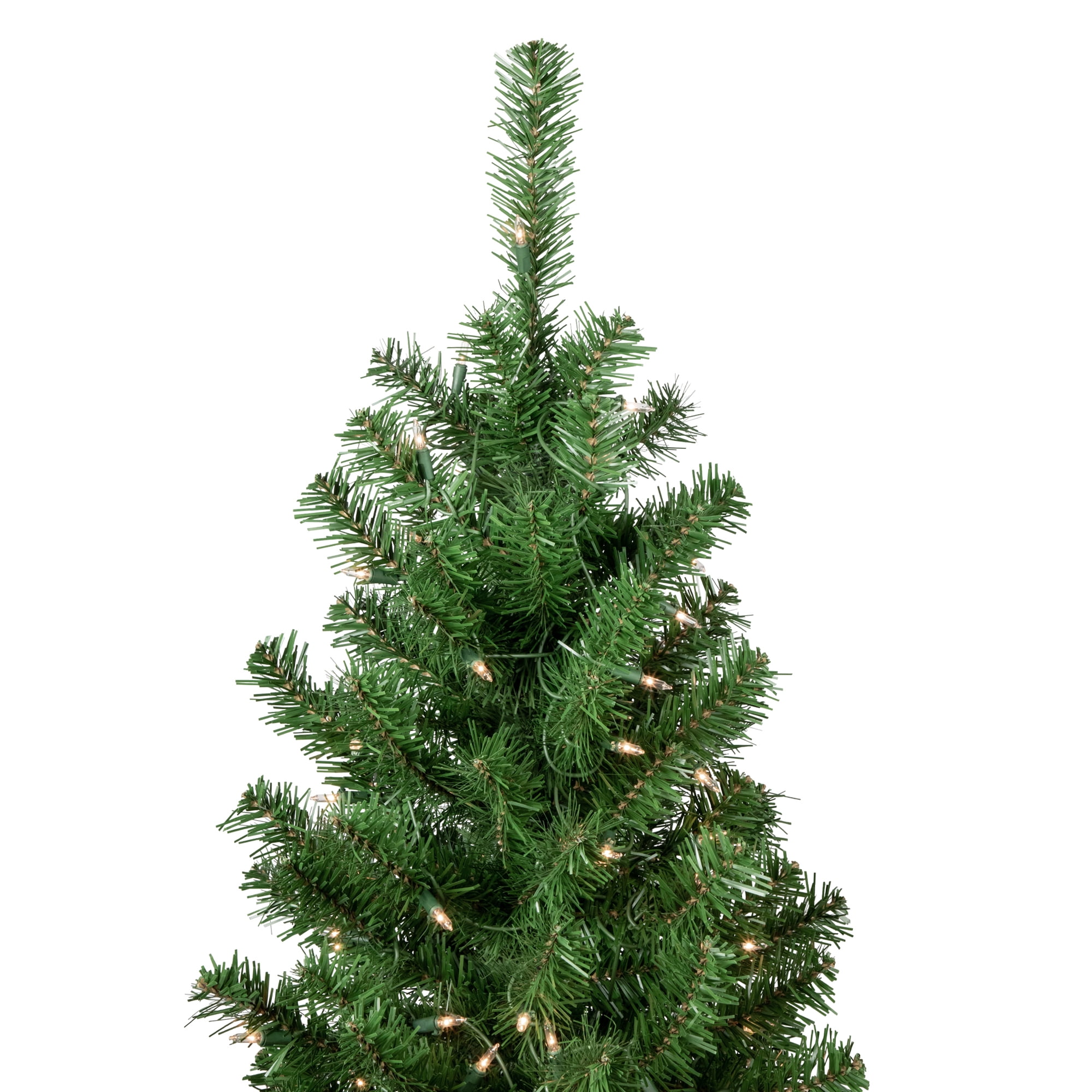 Northlight Pre-Lit Pendleton Spruce Slim Artificial Christmas Tree Clear Lights