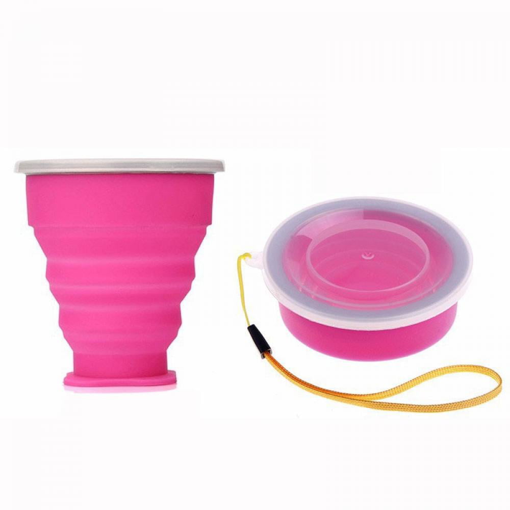 Water Cup Candy Colors Telescopic Collapsible Soft Drinking Cup Folding Cup 