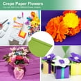 thumbnail image 4 of Crepe Paper, 8.2ft x 20 Inch /250 x 50cm Soft Wide Crepe Paper Streamer Sheet, Decorative Craft Streamer [Grass Green], 4 of 7