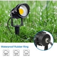 thumbnail image 3 of SUNVIE Spotlight Outdoor 12W 120V LED Landscape Lighting with Spiked Stake for Garden, 4 Pack, 3 of 8