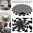 thumbnail image 2 of CAROOTU Vortex Illusion Rug 3D Trap Effect Printing Carpet Bedroom Living Room Study Room Floor Mat, 2 of 6