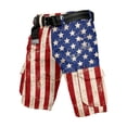 thumbnail image 4 of WERYOUNG Casual Cargo Shorts For Man Patriotic Stars And Stripes Shorts USA Independence Day Celebration Shorts Outdoor Adventure Versatile Bottom L, 4 of 5