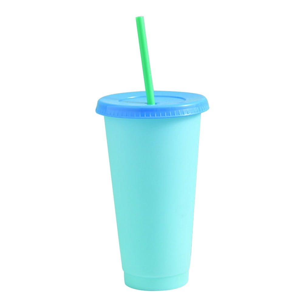Color Changing Cold Drink Cups, Reusable TemperatureSensitive Plastic
