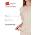 thumbnail image 6 of Hanes Originals Women's SuperSoft Comfywear Boxy T-Shirt Stargazer Grey L, 6 of 7