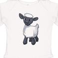 thumbnail image 4 of Inktastic Cute little lamb Boys or Girls Long Sleeve Baby Bodysuit, 4 of 5