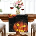 thumbnail image 2 of Happy Halloween Table Runner Black and Orange Rectangle Runner with Evil Pumpkin for Holiday Kitchen Dining Table Decoration or Home Party Decor 13 x 90 Inch, 2 of 6