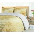 thumbnail image 5 of Ambesonne Christmas Duvet Cover Sets, Snowflakes Noel Yule, 2-Queen, Sand Brown White, 5 of 7