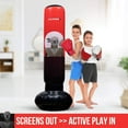 thumbnail image 5 of Atlasonix Punching Bag for Kids - Inflatable Ninja Toy with Mouth Guard, Gloves, Inflatable Foot Pump - Karate, Kickboxing, and Taekwondo Training - Fun and Safe for Boys and Girls Age 5-10 - Red, 5 of 9