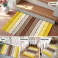 thumbnail image 6 of Brown Yellow Wood Front Door Rugs 2x3 ft Modern Vintage Wood Texture Rectangle Small Rug for Entryway Non Slip Washable Bathroom Door Mat Absorbent Floor Mat for Indoor Entrance, 6 of 9