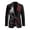 Skull and Rose Pattern Design, variant on Psesaysky Polyester Blazer for Men for Formal Work, Lightweight Lining Suit Jacket, Pumpkin Sunflower Print