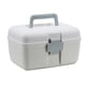 thumbnail image 4 of Caja de almacenamiento de medicamentos, botiquín de primeros auxilios portátil con asa, organizador de contenedores para Azul, 4 of 9
