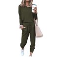 thumbnail image 2 of Conjunto de dos piezas para mujer, Conjunto de pijama de manga larga de 2 piezas para mujer Conjunto de salón para mujer Diseñado con precisión, 2 of 5