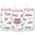 thumbnail image 1 of Vaso SANDJEST de cristal de 470 ml con tapa y pajita, 1 of 8