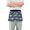 Cartoon Line Sharks, variant on Cute Sheeps Server Apron with 3 Pockets Waterproof Waitress Waist Short Apron for Man Woman 12 Inches