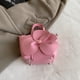thumbnail image 2 of Bolso Mano Con Flores para Mujer Noche Piel Sintética Sólida Tipo Cubo () Rosa, 2 of 8