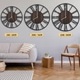 thumbnail image 4 of Large Wall Clocks with Night Light Battery Operated,Silent Non Ticking,Rustic Modern Big Wood Clock for Living Room, Bedroom,Kitchen,Farmhouse,Office,Home Decor-30 Inch(Roman Numerals), 4 of 8