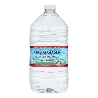 1PK-Crystal Geyser Alpine Spring Water, 1 Gallon, 6 Bottles