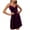 Purple, variant on IROINNID A-Line Dress For Women Fashion Versatile Sequin Evening Dress With Waist Closure V-Neck Strap Dress Knee-Length Solid Color Dress