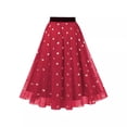thumbnail image 2 of Xunlbb Up to 50% off Women's Long Skirts, Women's Fashion Summertime Fallow Waist In Printing A-line Skirt Gift for Girls, Size S-2XL, 2 of 5