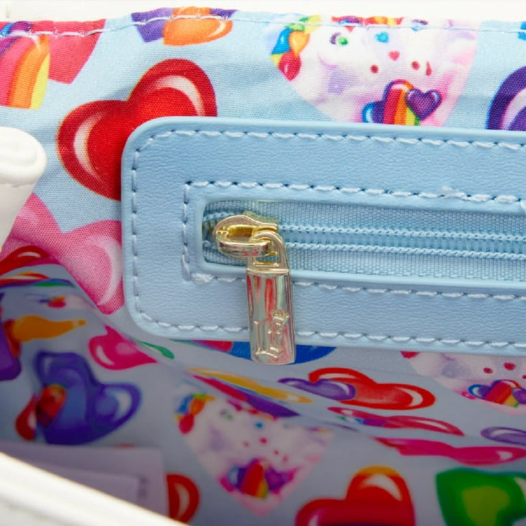 Loungefly Lisa Frank Rainbow Logo Pearlescent Zip Around Wallet :  : Clothing, Shoes & Accessories
