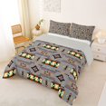 thumbnail image 2 of jejeloiu Calm Tribal Full Size Comforter Sets,Serene Print Bedding Comforter Set For Boys,Gray Multicolor,Light Gray Reversible,3pcs,1 Comforter and 2 Pillowcases, 2 of 7