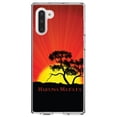 thumbnail image 1 of DistinctInk Clear Shockproof Hybrid Case for Samsung Galaxy Note 10 (6.3" Screen) - TPU Bumper, Acrylic Back, Tempered Glass Screen Protector - Hakuna Matata, 1 of 1