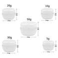 thumbnail image 2 of 10Packs 50G/50ML Frosted Container Jars with Inner Liner for Scrubs, Oils, Salves, Creams, Lotions, Makeup Cosmetics, Nail Accessories, Beauty Aids(White), 2 of 5