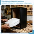 thumbnail image 5 of Speaker Sound-Absorbing Cotton Polyester Fiber 100x120x5cm Flame Retardant Sound Absorber Acoustic Interior Insulation Audio Damping DIY HIFI Replacement for Speaker Repairs, White, 5 of 7