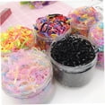 thumbnail image 4 of WRITWAA 1000Pcs Assorted Color Disposable Rubber Bands for Hair Ties and Hairstyles, 4 of 8
