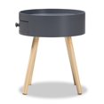 thumbnail image 4 of Baxton Studio Jessen Table d'Appoint en Bois Gris avec 1 Tiroir, 4 of 8