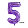 thumbnail image 2 of Decoraciones de fiesta para niñas de quinto cumpleaños, color morado, con globos, 2 of 3
