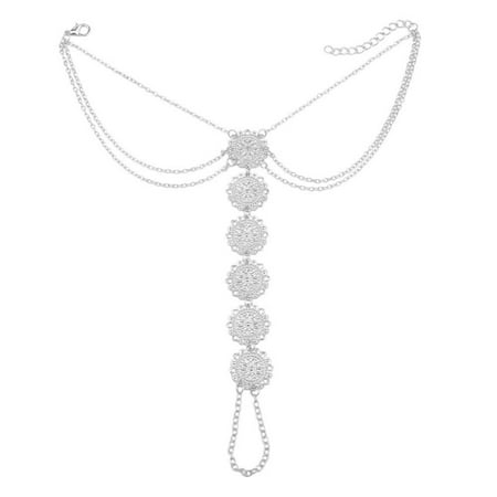 

Bohemian Style Anklets Vintage Ankle Chain Ethnic Style Ankle Jewelry Ankle Decoration Silver