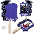 thumbnail image 2 of Sentmoon Graduation 24 Pack Class Of 2026 Graduation Fans with Handle Double Sided Grad Photo Props for Keepsake Gifts Graduation Party Supplies, 2 of 7
