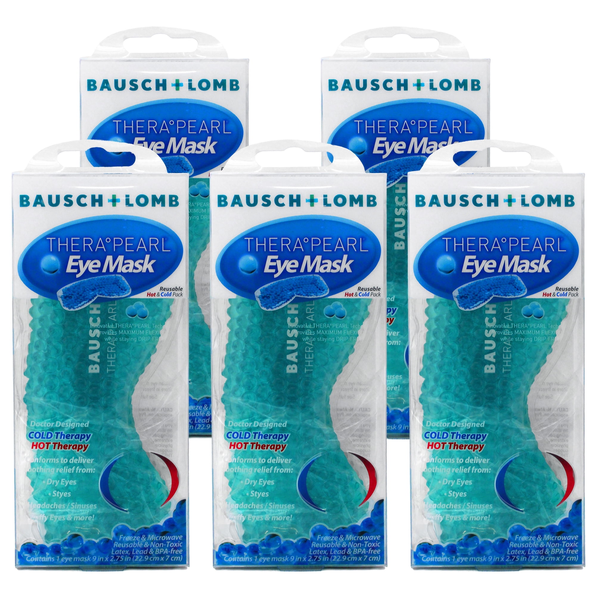 Bausch & Lomb TheraPearl Eye Mask Cold & Hot Therapy - Pack of 5
