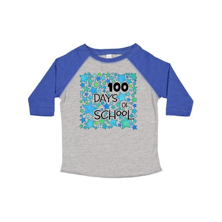 

Inktastic 100 Days of School Stars in Blue Gift Toddler Boy or Toddler Girl T-Shirt