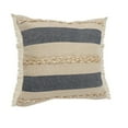 thumbnail image 4 of Birch Harbor Daniel 24" x 24" Denim/Tan Striped Adult Decorative Throw Pillow, 4 of 9
