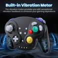 thumbnail image 2 of Luxmo Wireless GameCube Controller, 2.4GHZ Remote Wireless Joystick Controller Gamepad Compatible with NGC System Video Console (Black), 2 of 8