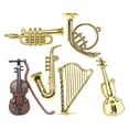 thumbnail image 1 of Shisuyan 6pcs Doll House Musical Instruments Mini Classical Musical Instrument Mini Adornments, 1 of 8