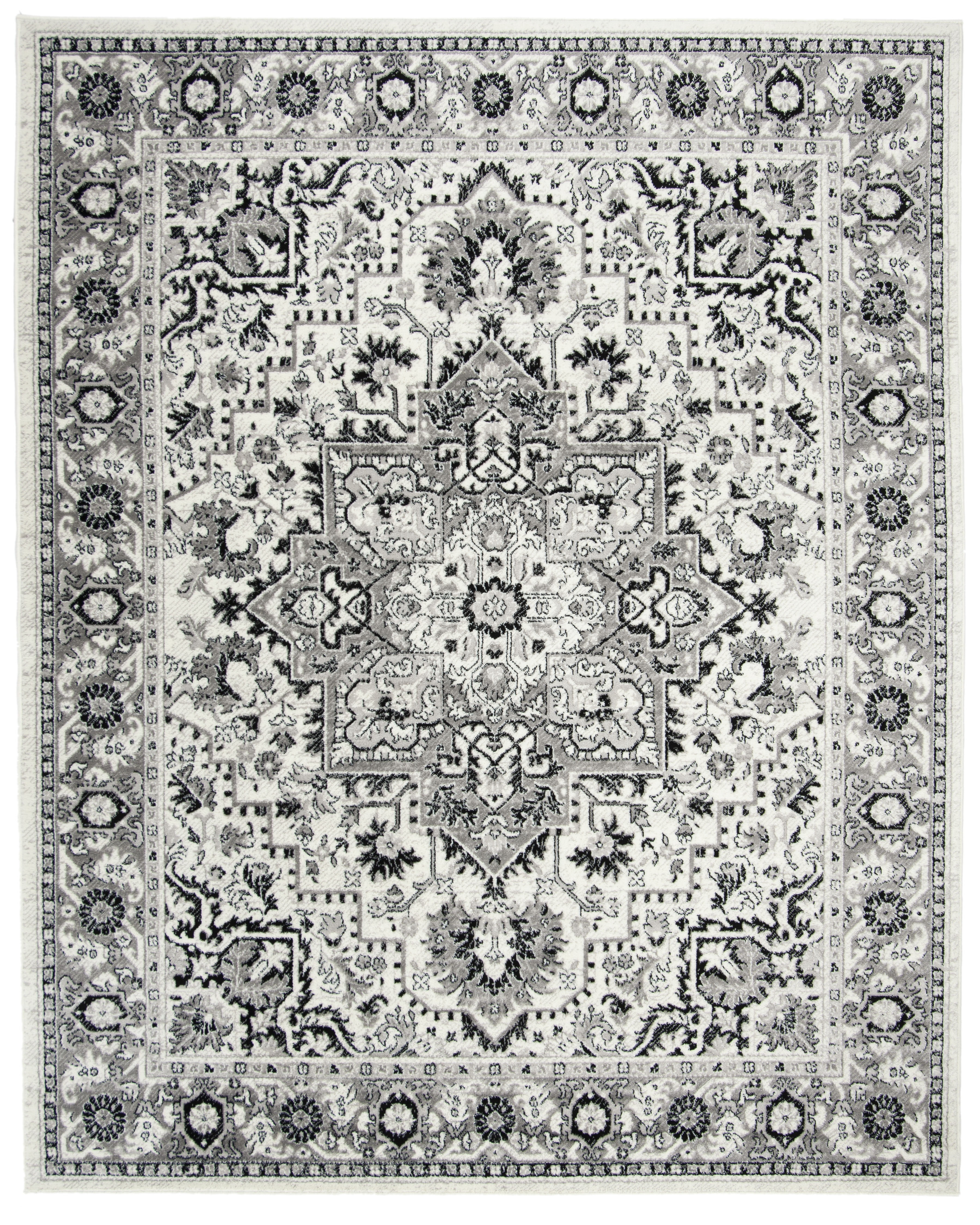 SAFAVIEH Skyler Boniface Floral Area Rug, Grey/Ivory, 9' x 12'