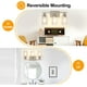 thumbnail image 2 of Aplique de pared de níquel cepillado de 3 luces para baño, lámpara de pared moderna con pantalla de vidrio transparente, lámpara de pared para porche, luces montadas sobre espejo, 2 of 5