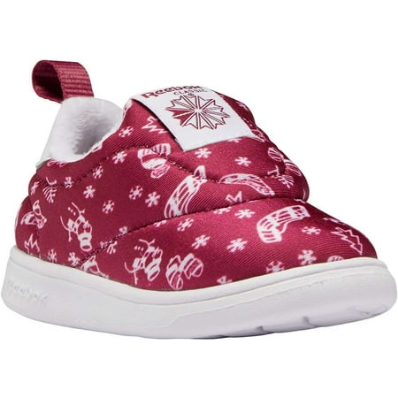 Toddler Girls Reebok Club Slip On IV Shoe Size: 10 PunchBerry - PunchBerry - White Fashion Sneakers